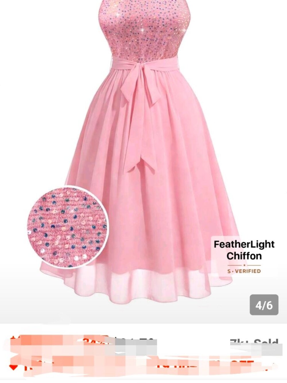 Sequin Embellished Elegant Dress